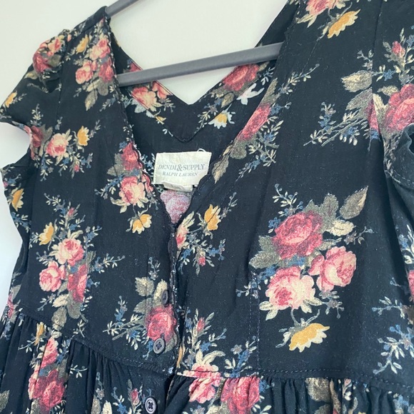 Demin&Supply Ralph Lauren Floral Babydoll Dress XS - Picture 2 of 6